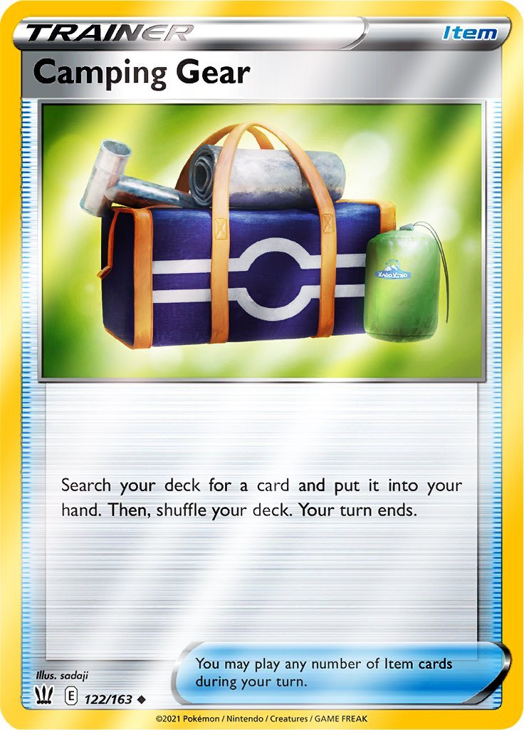 (122/163) Camping Gear Reverse Holo - Battle Styles - Card Croc