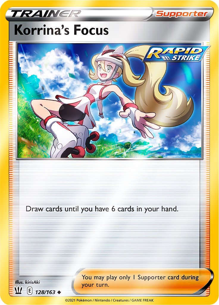 (128/163) Korrina's Focus Reverse Holo - Battle Styles - Card Croc