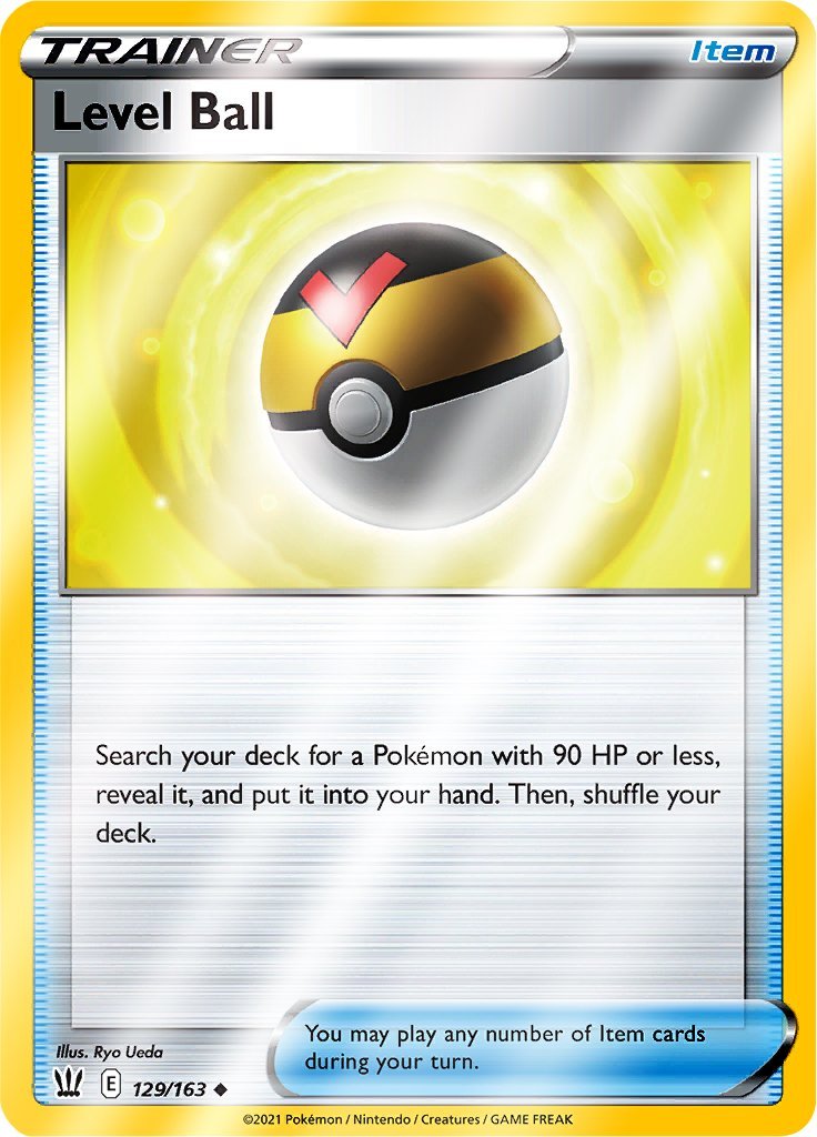 (129/163) Level Ball Reverse Holo - Battle Styles - Card Croc