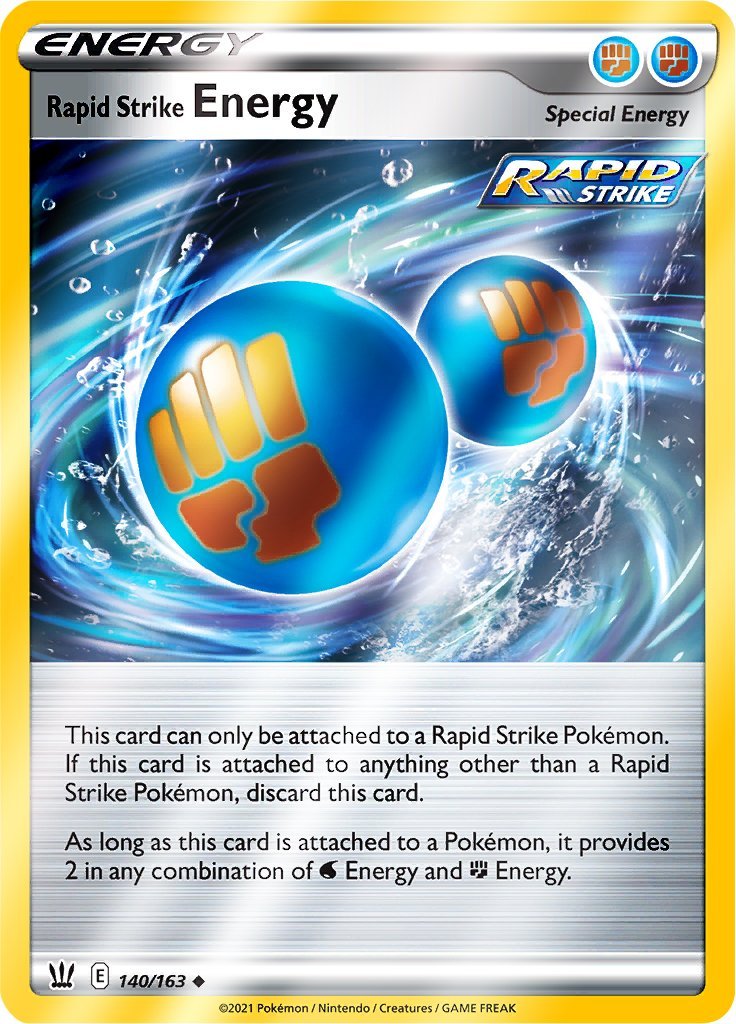 (140/163) Rapid Strike Energy Reverse Holo - Battle Styles - Card Croc