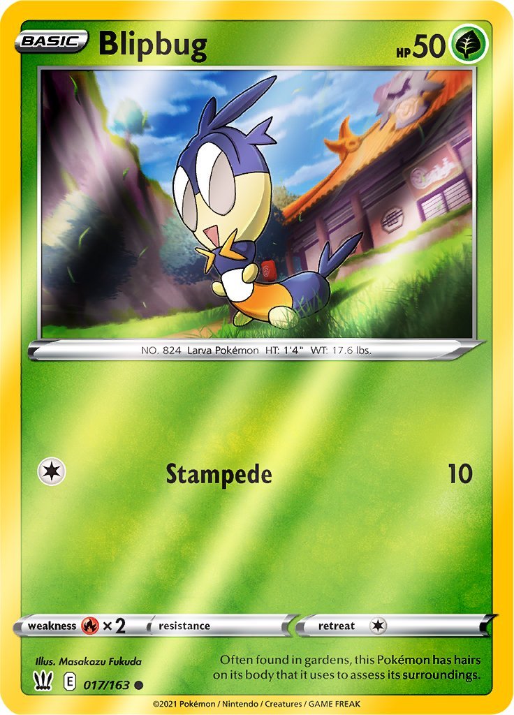 (017/163) Blipbug Common Reverse Holo - Battle Styles - Card Croc