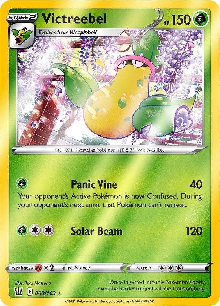 (003/163) Victreebel Rare Reverse Holo - Battle Styles - Card Croc