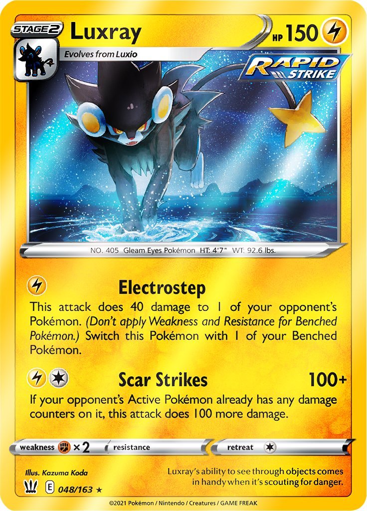 (048/163) Luxray Reverse Holo - Battle Styles - Card Croc