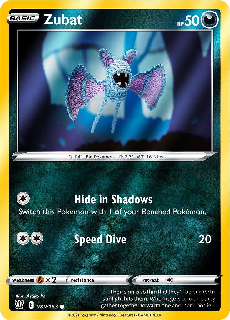 (089/163) Zubat Reverse Holo - Battle Styles - Card Croc