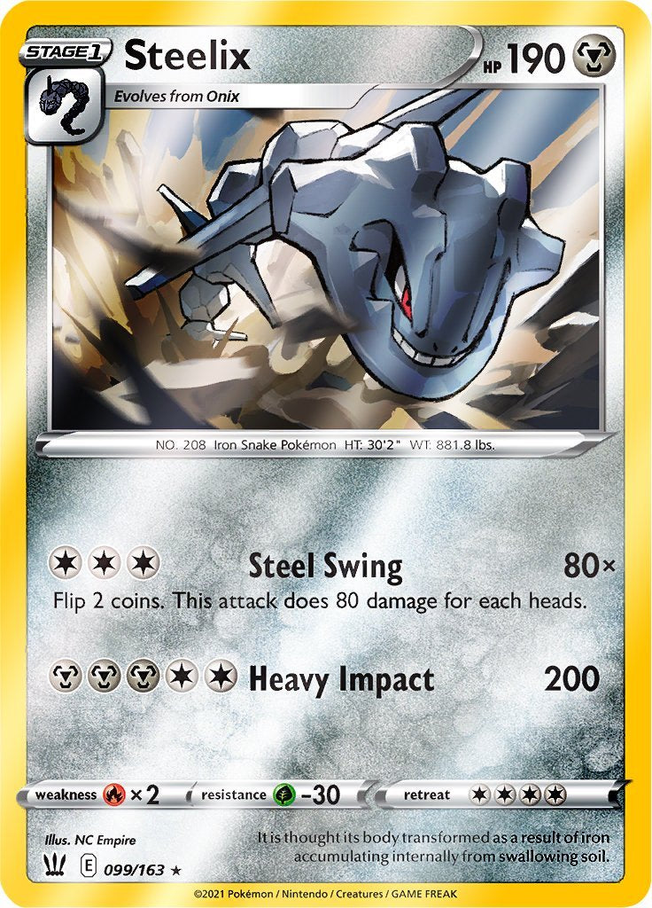 (099/163) Steelix Reverse Holo - Battle Styles - Card Croc