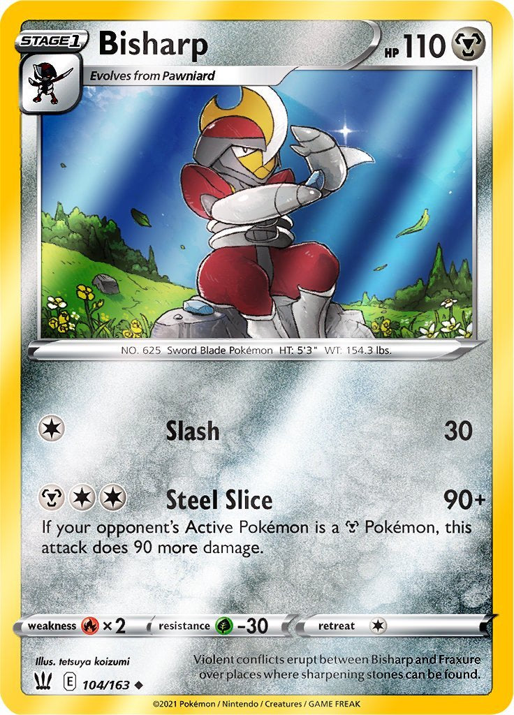 (104/163) Bisharp Reverse Holo - Battle Styles - Card Croc