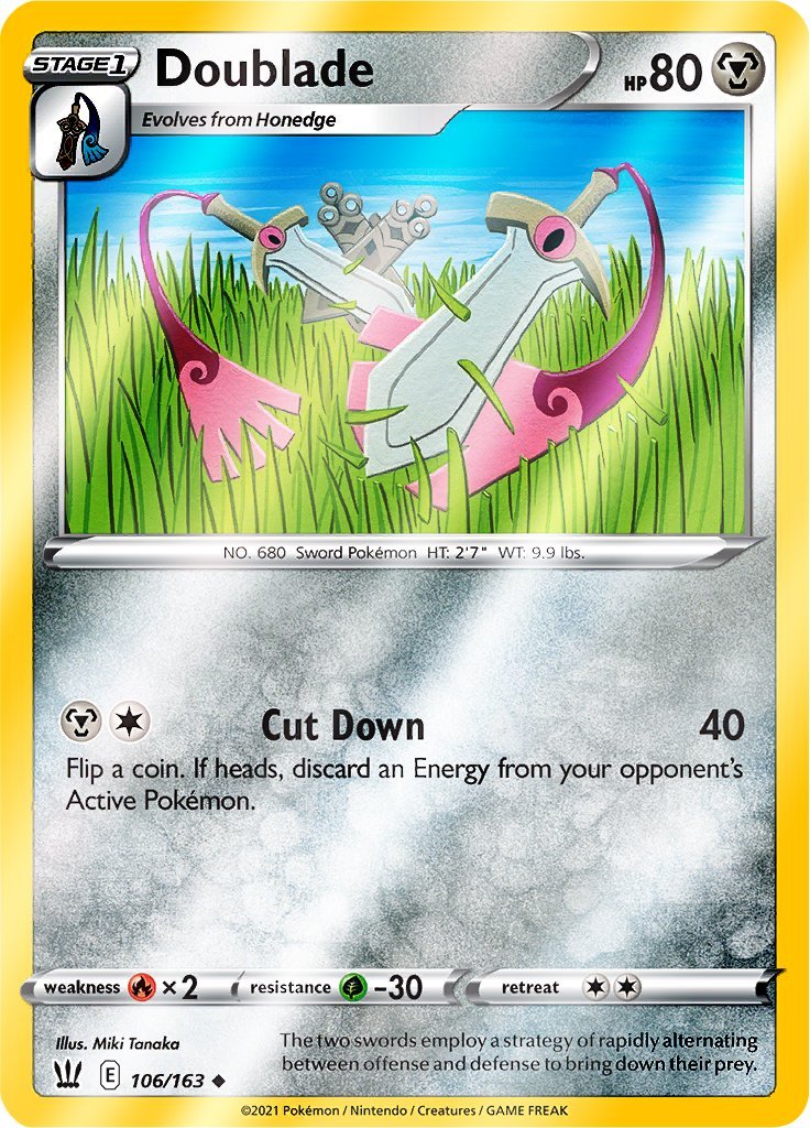 (106/163) Doublade Reverse Holo - Battle Styles - Card Croc