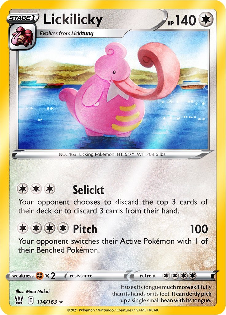 (114/163) Lickilicky Reverse Holo - Battle Styles - Card Croc