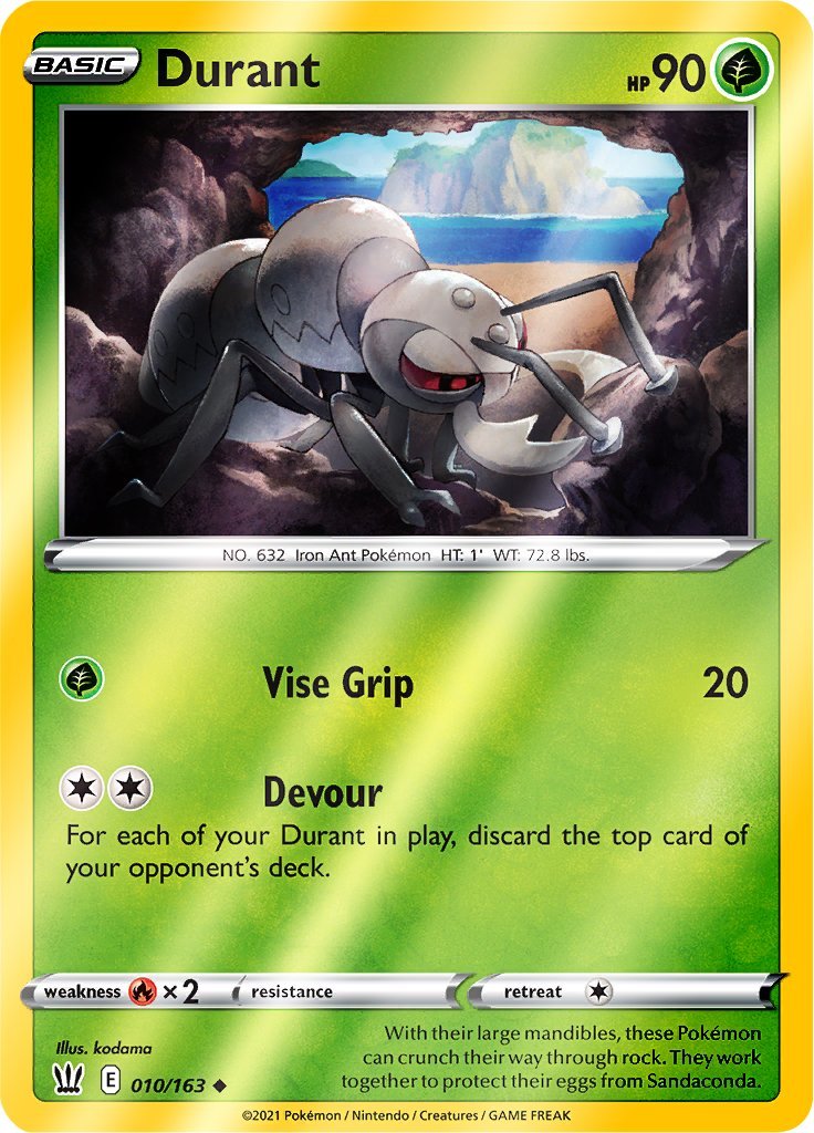 (010/163) Durant Uncommon Reverse Holo - Battle Styles - Card Croc