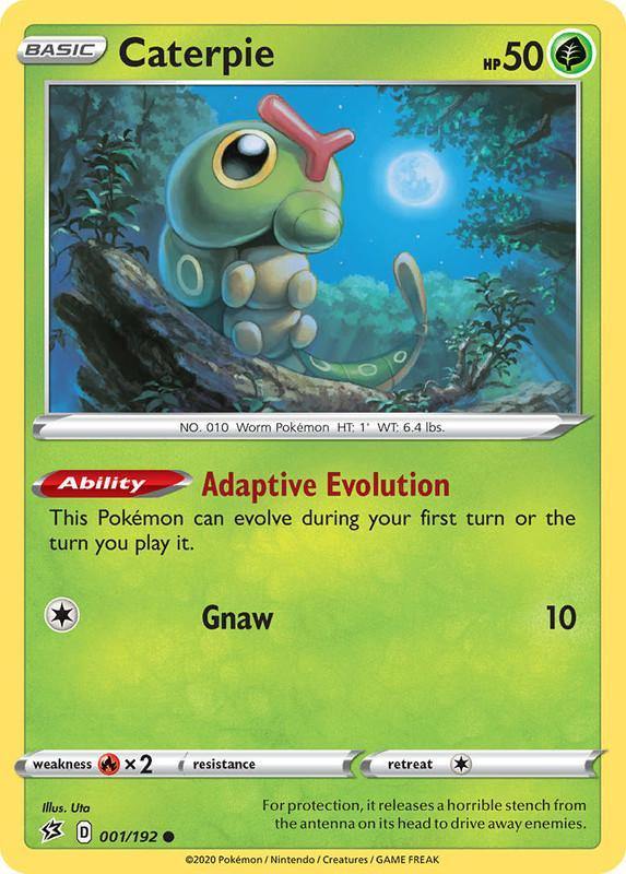 (001/192) Caterpie Common - Rebel Clash - Card Croc