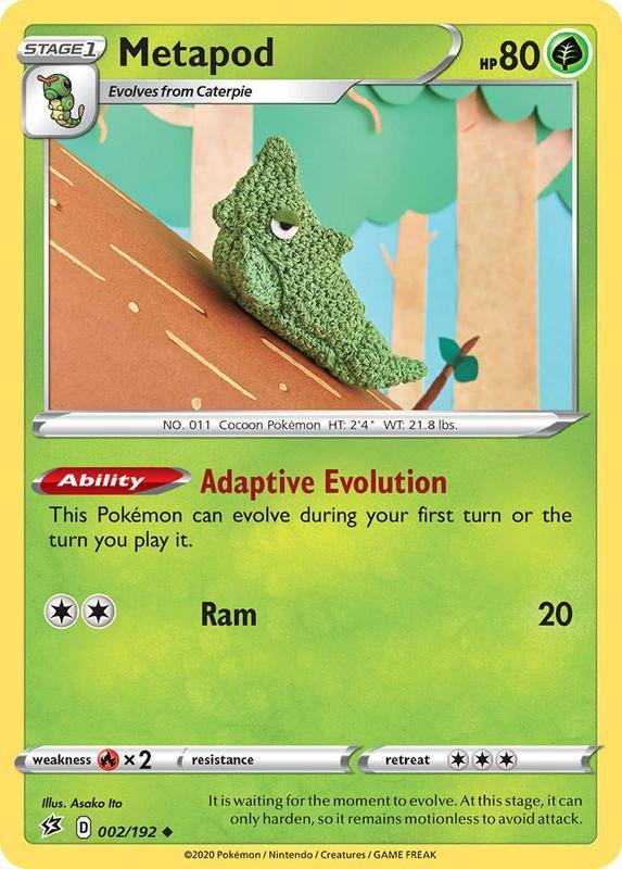 (002/192) Metapod Uncommon - Rebel Clash - Card Croc