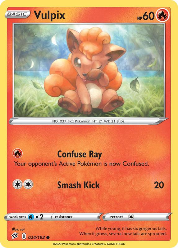 (024/192) Vulpix Common - Rebel Clash - Card Croc