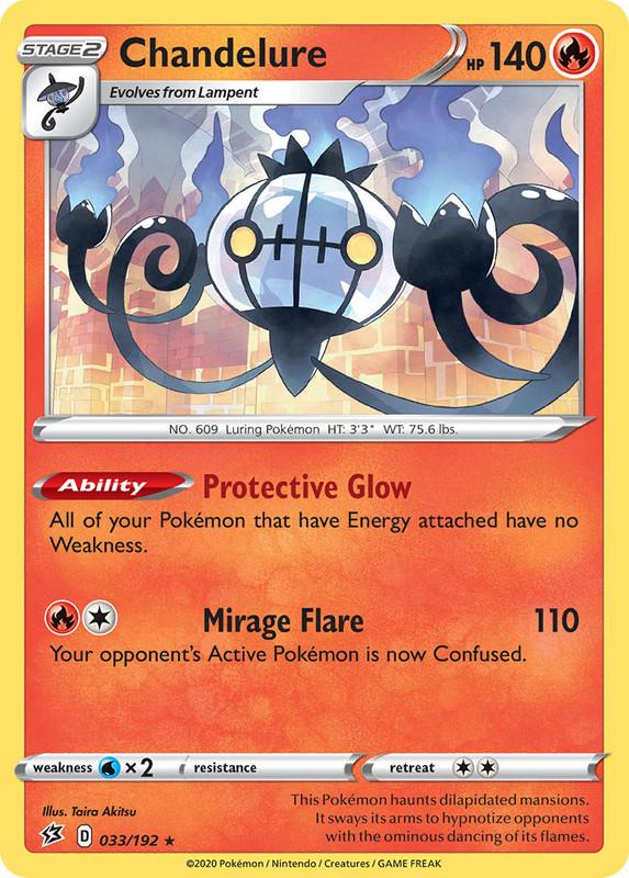 (033/192) Chandelure Holo Rare - Rebel Clash - Card Croc