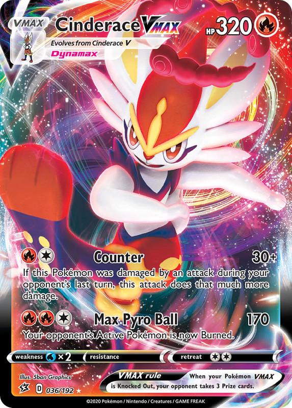 (036/192) Cinderace VMAX Ultra Rare - Rebel Clash - Card Croc