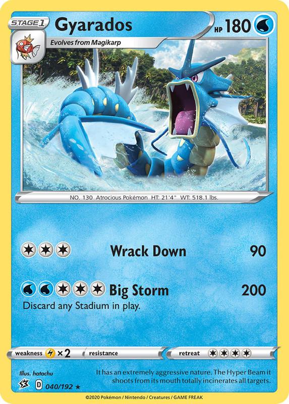 (040/192) Gyarados Holo Rare - Rebel Clash - Card Croc