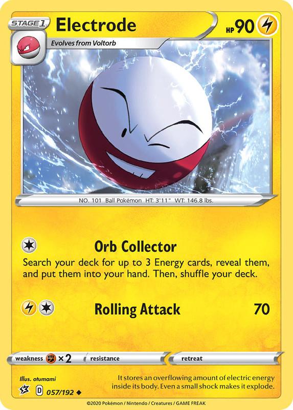 (057/192) Electrode Uncommon - Rebel Clash - Card Croc