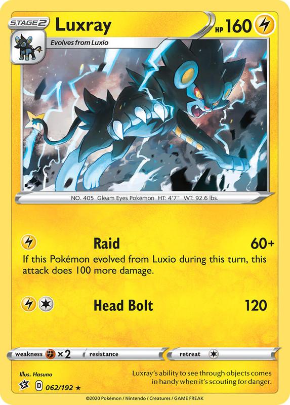 (062/192) Luxray Holo Rare - Rebel Clash - Card Croc