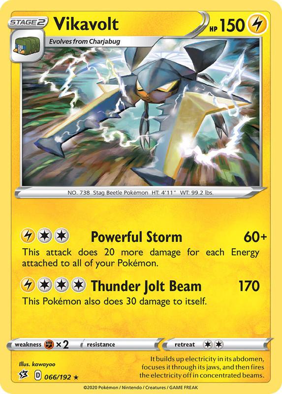 (066/192) Vikavolt Holo Rare - Rebel Clash - Card Croc