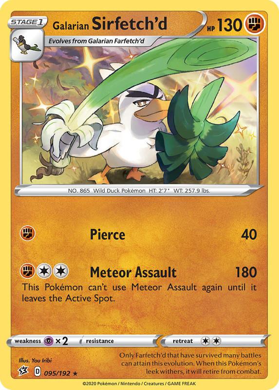 (095/192) Galarian Sirfetch'd Holo Rare - Rebel Clash - Card Croc