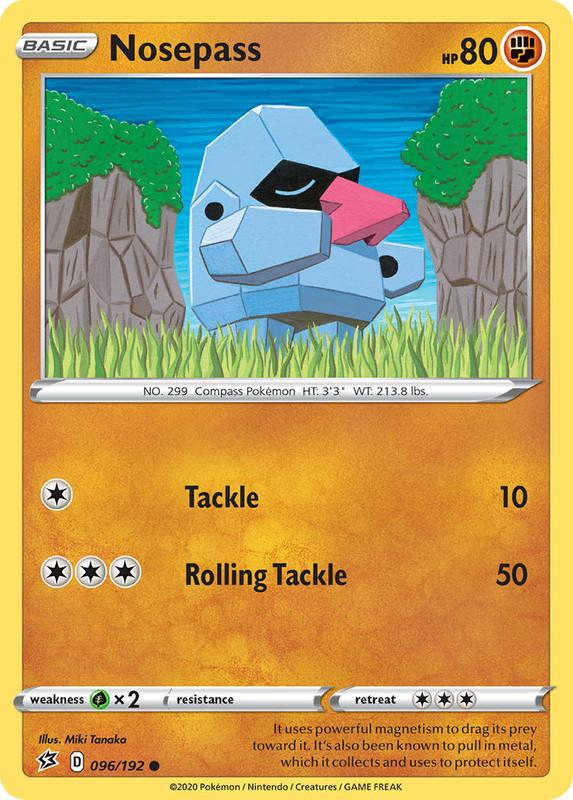 (096/192) Nosepass Common - Rebel Clash - Card Croc