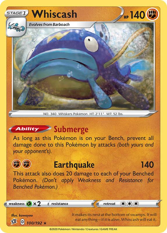 (100/192) Whiscash Rare - Rebel Clash - Card Croc