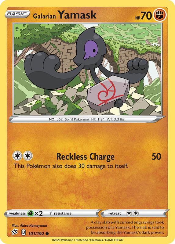 (101/192) Galarian Yamask Common - Rebel Clash - Card Croc