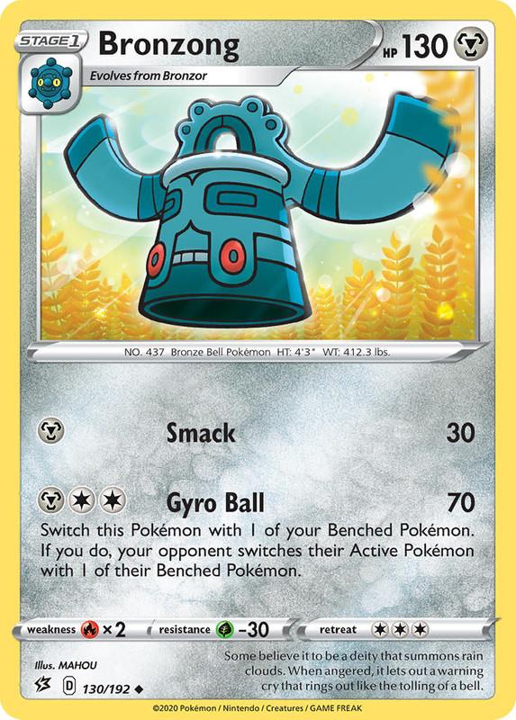 (130/192) Bronzong Uncommon - Rebel Clash - Card Croc