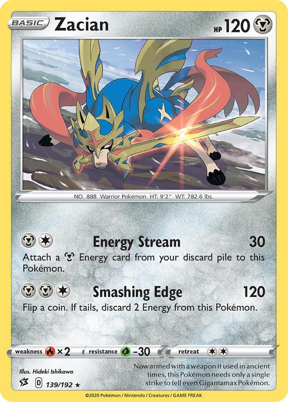 (139/192) Zacian Rare - Rebel Clash - Card Croc