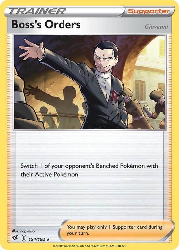 (154/192) Boss's Orders Holo Rare Trainer - Rebel Clash - Card Croc