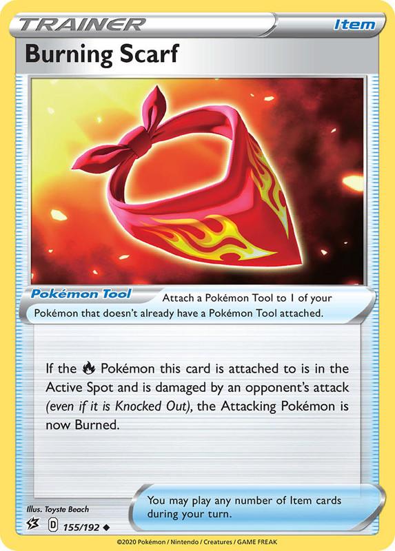 (155/192) Burning Scarf Trainer Uncommon - Rebel Clash - Card Croc