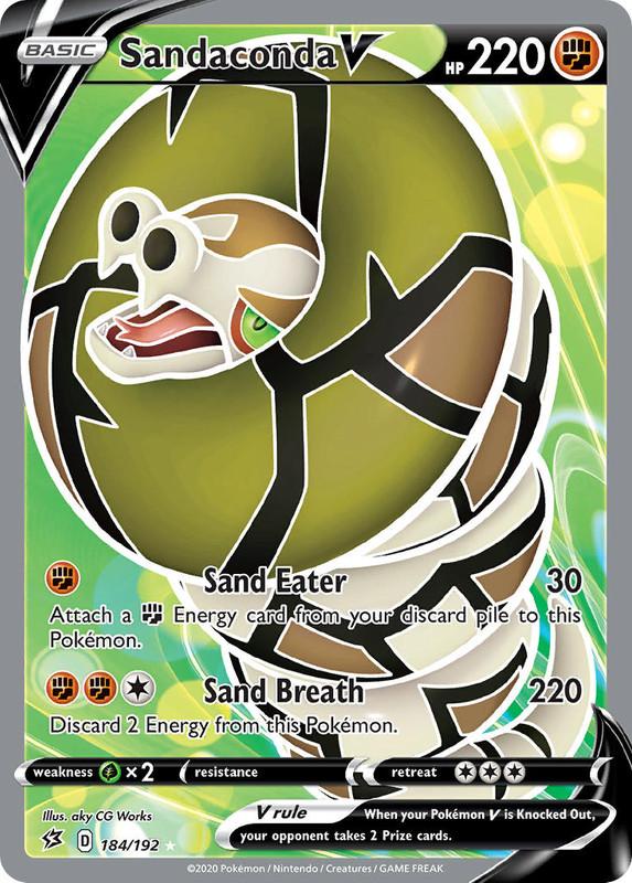 (184/192) Sandaconda V Full Art Ultra Rare - Rebel Clash - Card Croc