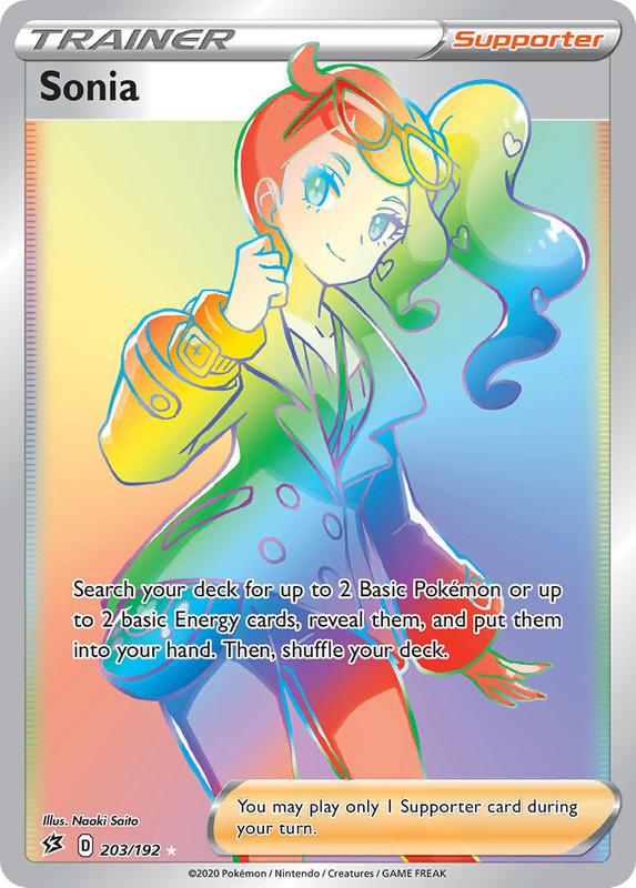 (203/192) Sonia Hyper Secret Rare Trainer - Rebel Clash - Card Croc