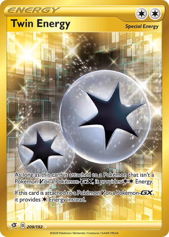 (209/192) Twin Energy Secret Rare Gold Trainer - Rebel Clash - Card Croc