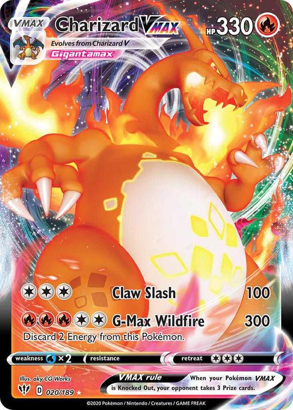 (020/189) Charizard VMAX Ultra Rare - Darkness Ablaze - Card Croc