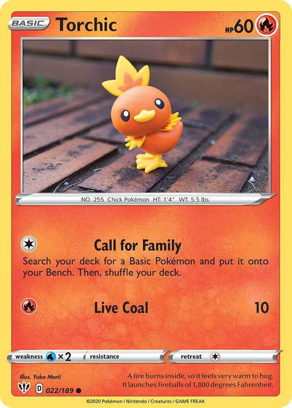 (022/189) Torchic Common - Darkness Ablaze - Card Croc