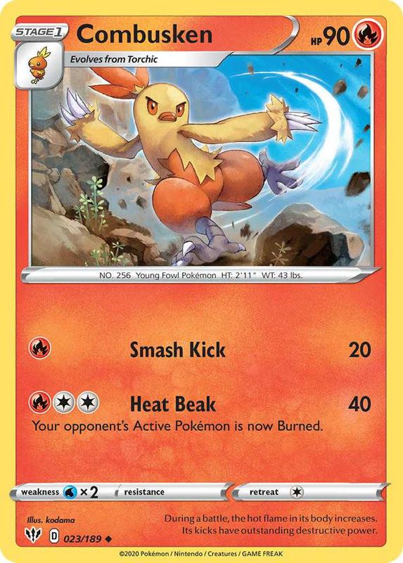 (023/189) Combusken Uncommon - Darkness Ablaze - Card Croc