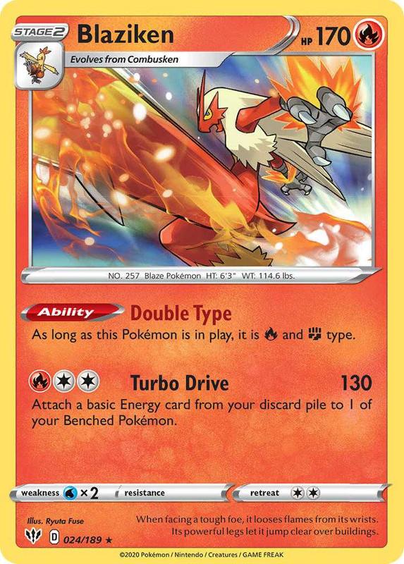 (024/189) Blaziken Holo Rare - Darkness Ablaze - Card Croc