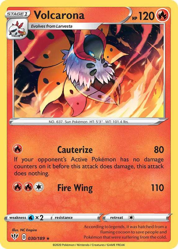 (030/189) Volcarona Rare - Darkness Ablaze - Card Croc