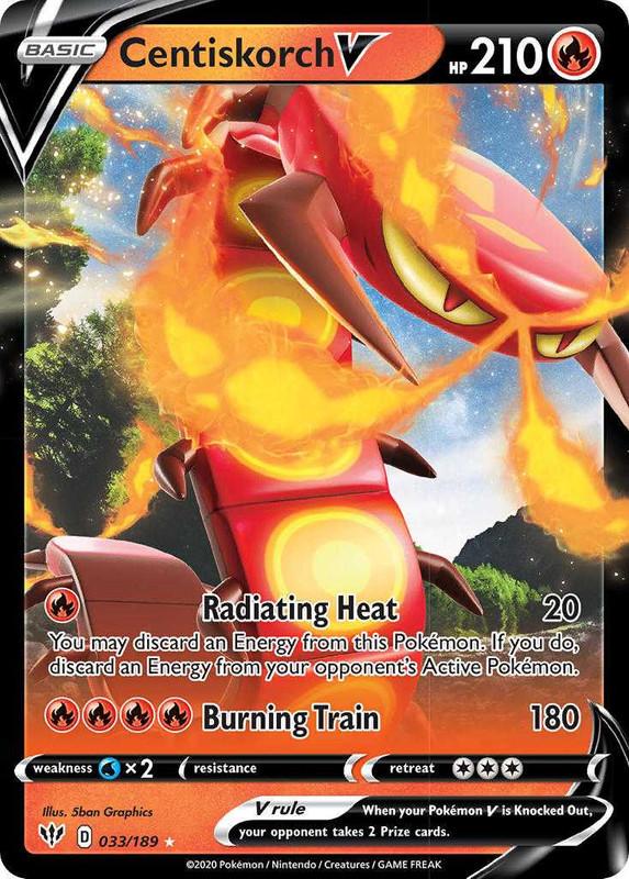 (033/189) Centiskorch V Ultra Rare - Darkness Ablaze - Card Croc