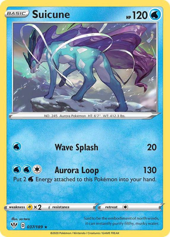 (037/189) Suicune Holo Rare - Darkness Ablaze - Card Croc