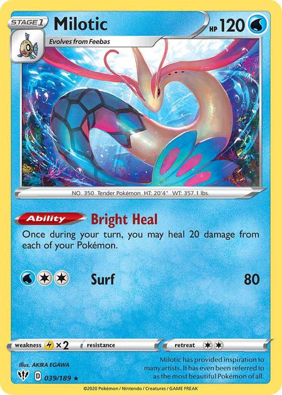 (039/189) Milotic Rare Holo - Darkness Ablaze - Card Croc