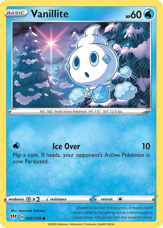 (045/189) Vanillite Common - Darkness Ablaze - Card Croc