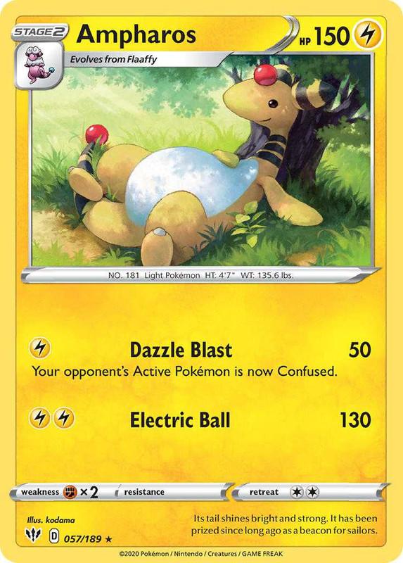 (057/189) Ampharos Rare - Darkness Ablaze - Card Croc