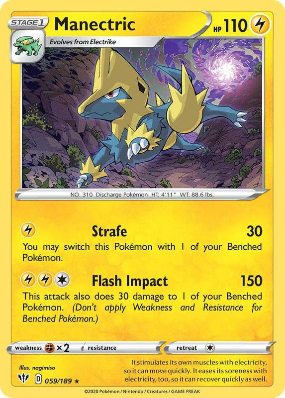 (059/189) Manectric Rare - Darkness Ablaze - Card Croc