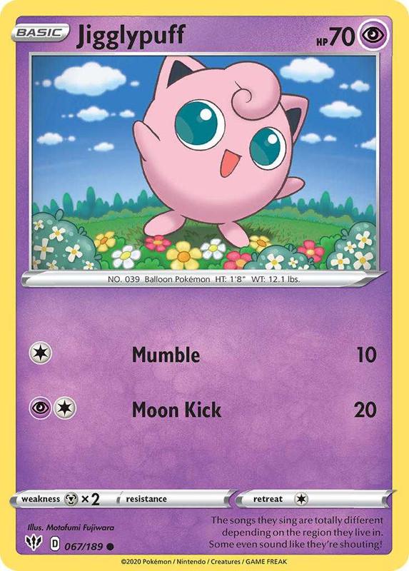 (067/189) Jigglypuff Common - Darkness Ablaze - Card Croc