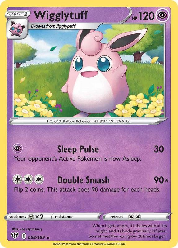 (068/189) Wigglytuff Rare - Darkness Ablaze - Card Croc