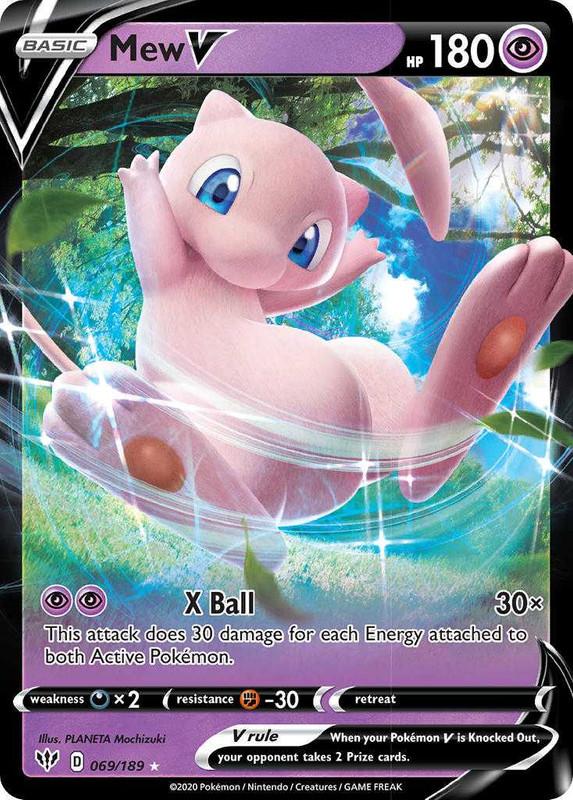 (069/189) Mew V Ultra Rare - Darkness Ablaze - Card Croc