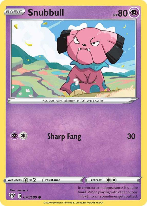 (070/189) Snubbull Common - Darkness Ablaze - Card Croc