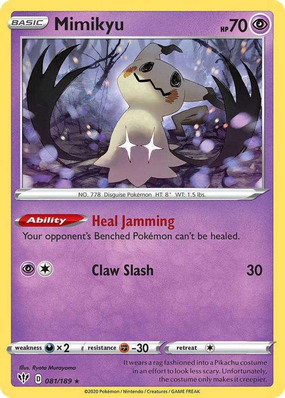 (081/189) Mimikyu Rare - Darkness Ablaze - Card Croc