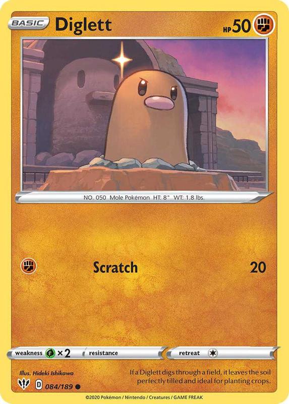 (084/189) Diglett Common - Darkness Ablaze - Card Croc